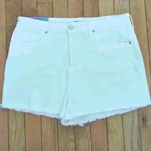 Abound White High Waisted Jean  Shorts